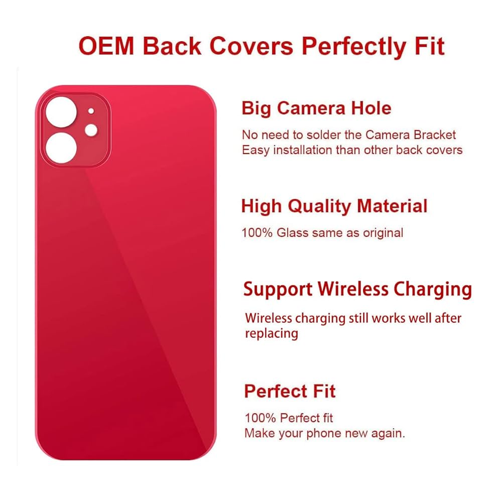 Amazon.com: Perzework OEM Rear Back Glass Replacement for
