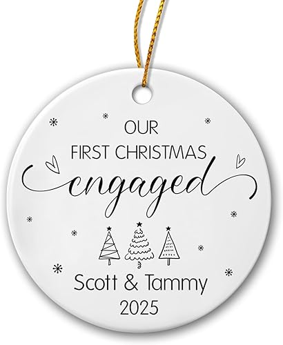 Miniatura 19 de Adorno personalizado para árbol de Navidad familiar 2025, nombres familiares, Navidad 2025, adorno familiar personalizado con nombres, adorno