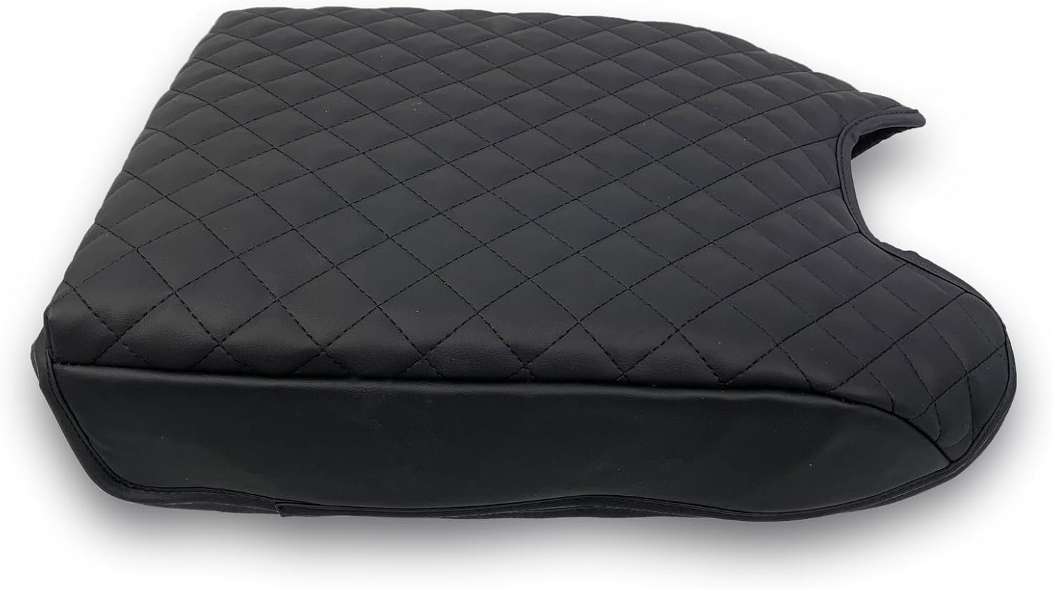 Center Console Cover Compatible with 2015-2020 Ford F150 2017-2022 F250 F350 F450 and 2018-2023 Expedition with Bucket Seat, PU Leather Armrest Cover for Car Truck Accessories