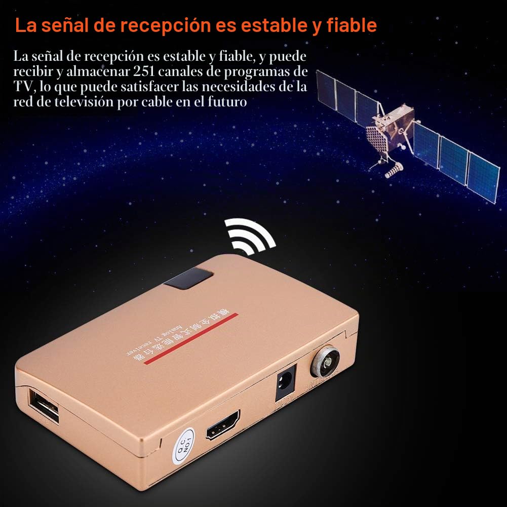 RF a HDMI Todos los Convertidores Estándar Adaptador de Receptor de TV Analógica Todos los Convertidores de Video Estándar Control Remoto 100 240V USS con para Proyectores