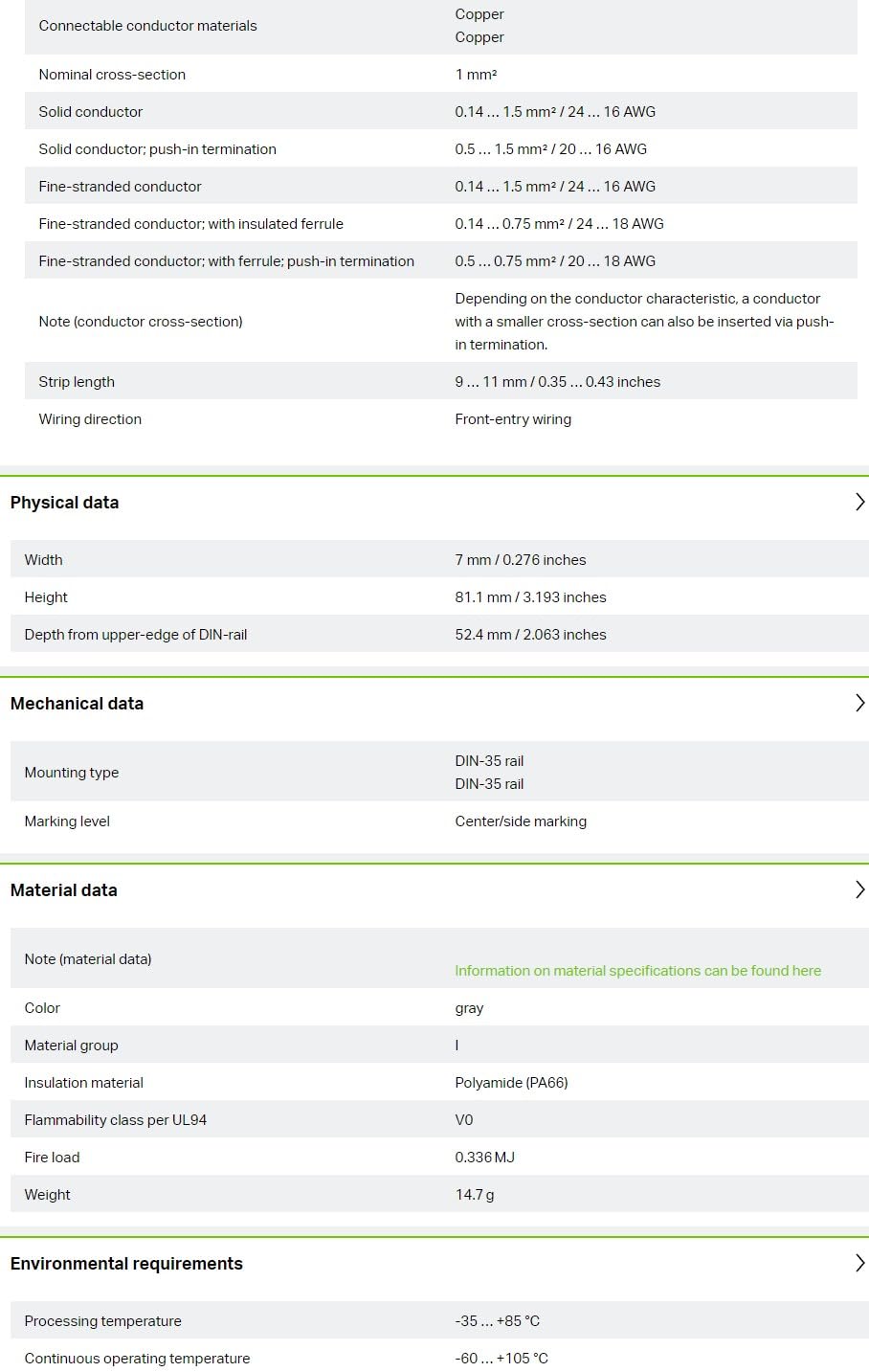 Vanky Industry 10pcs WAGO 2000-5311 3-Conductor Sensor Terminal Block 7 mm Wide Gray ?New