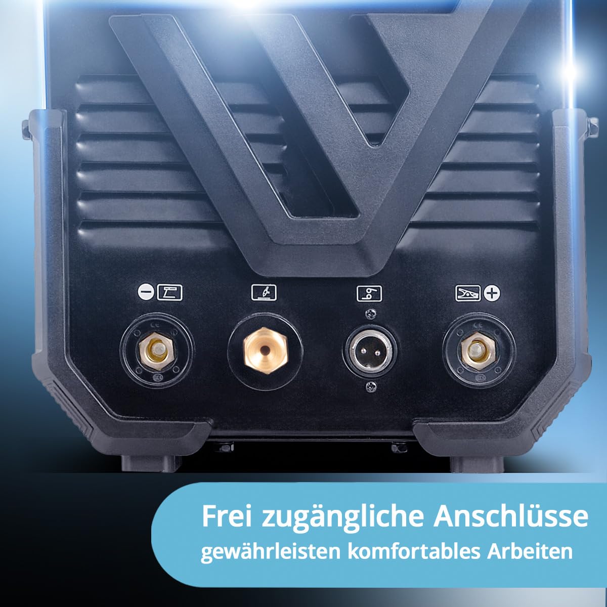 STAHLWERK Schutzgasschweißgerät 2-in-1 Kombi AC/DC WIG 200 ST – WIG & MMA (E-Hand/ARC) bis 200 A, HF-Zündung, Hotstart, Anti-Stick, 2T & 4T-Modus, AC WIG-Schweißen für Aluminium, IGBT-Technologie