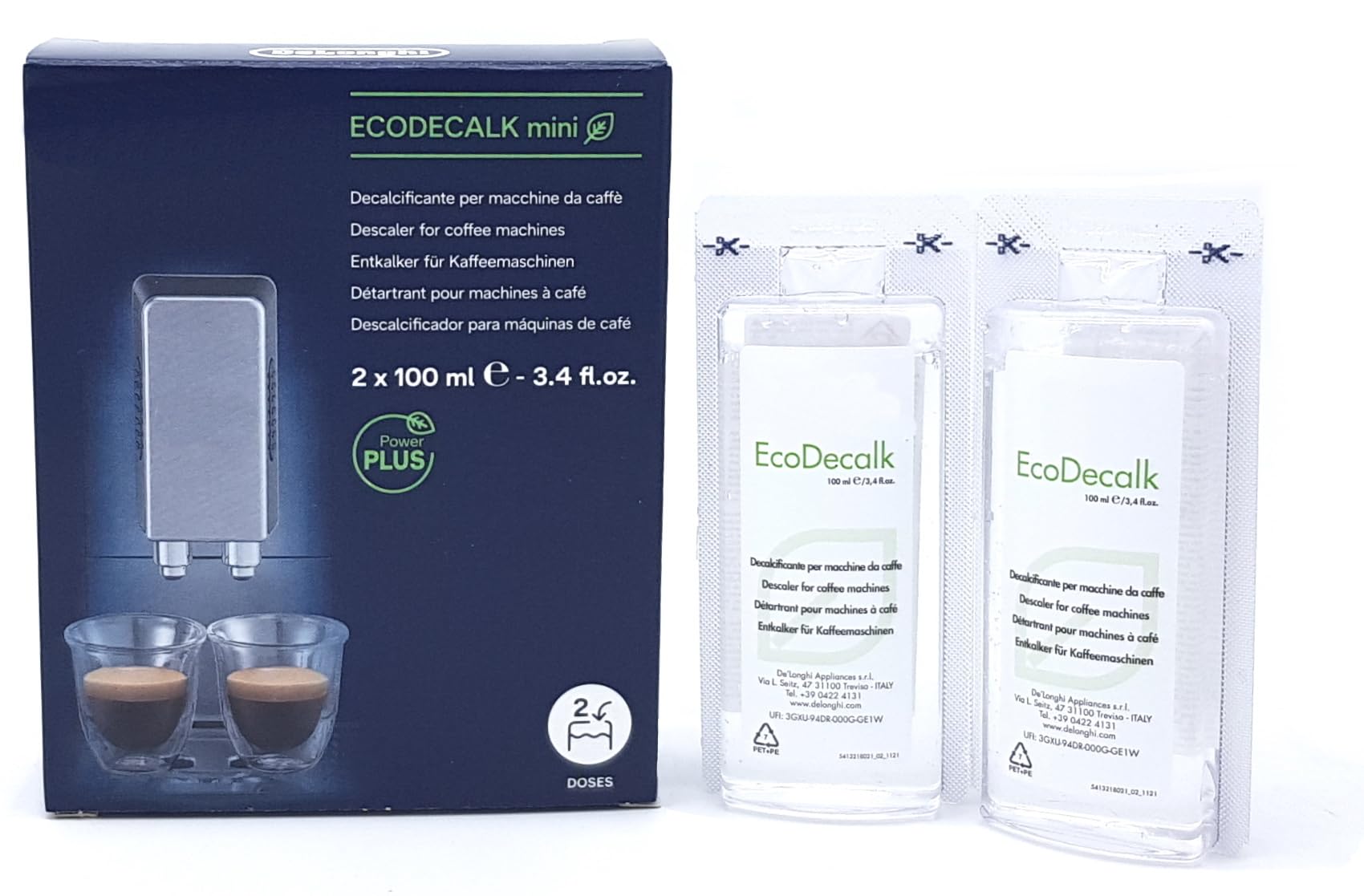 Compatible with De Longhi Ecodecalk Descaler 2 x 100 ml Liquid for Espresso Coffee Machines Caffe Magnifica-image-6
