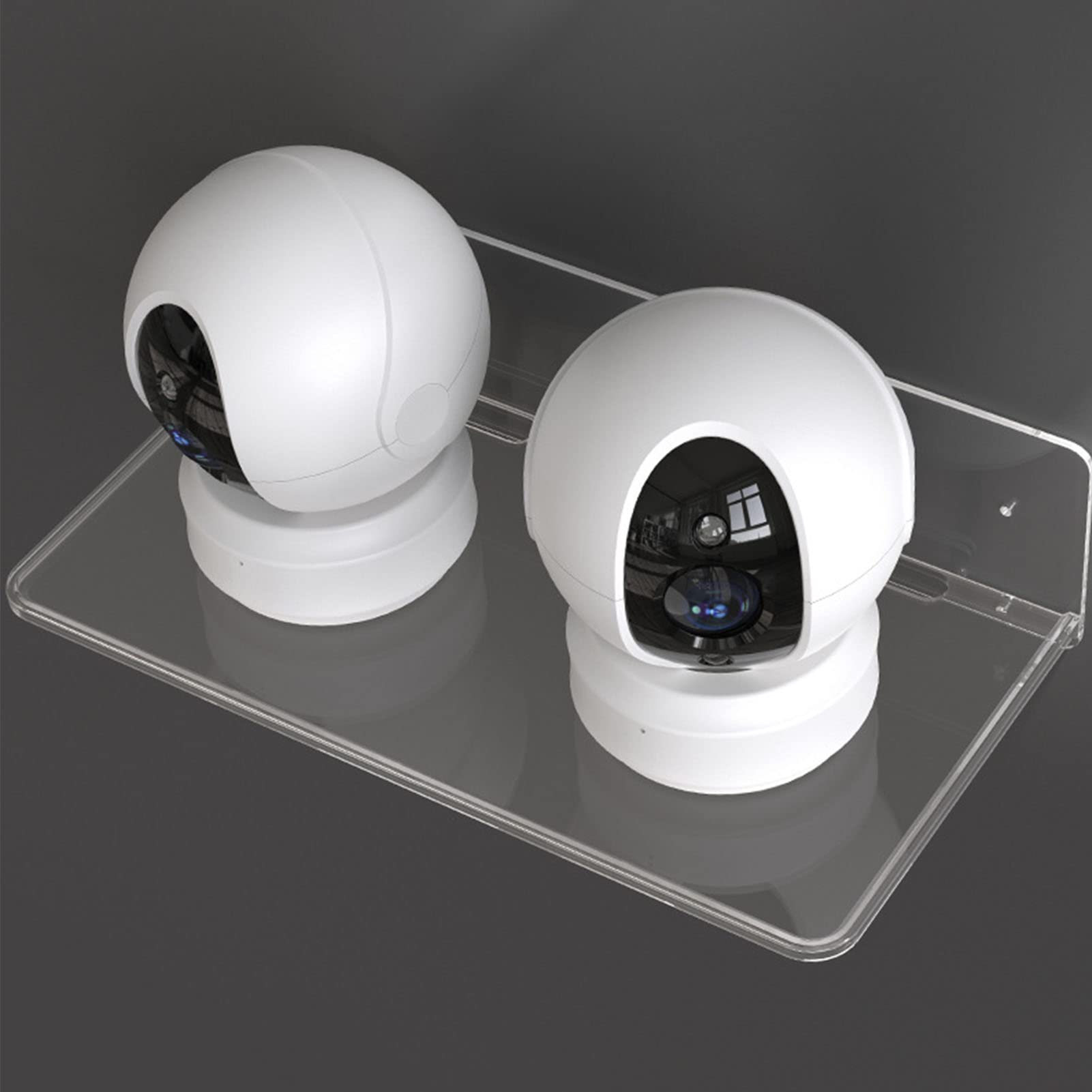 2 Stück Wandhalterung Transparent - Klemmregal Für Babyphone & Router Ohne Bohren