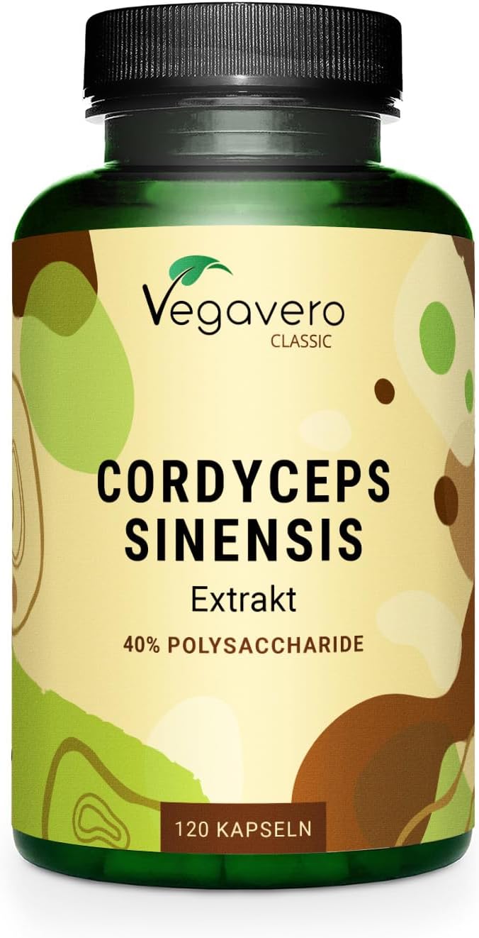 Cordyceps Sinensis 6500 mg | 10:1 Mushroom Extract | 4-Month Supply | 40% Polysaccharides | NO Additives | Lab-Tested | Vegan