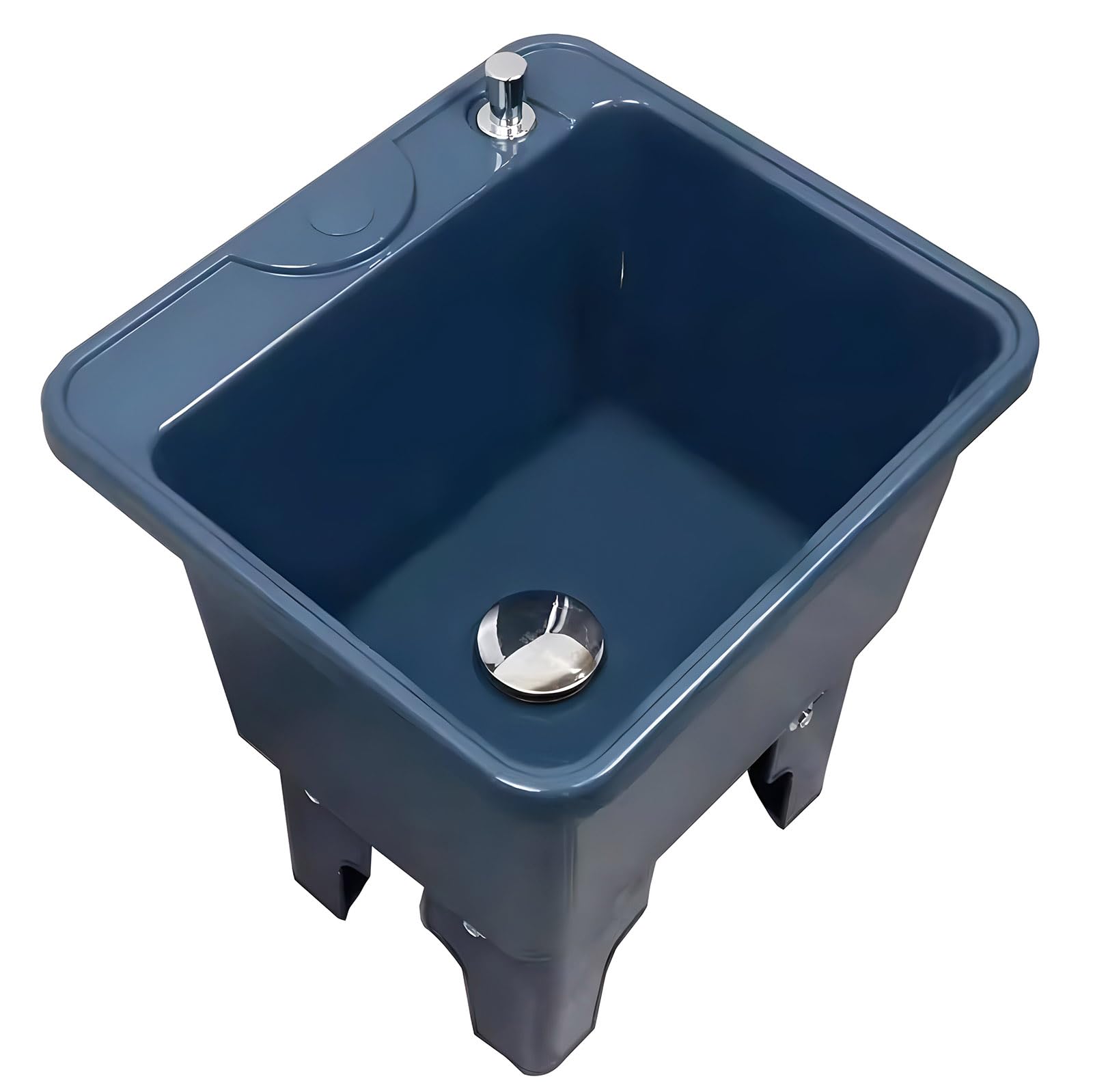 AYCDL Mop Pool Slop Sinks,Floor Mop Sink,Mop Sink with Deep Basin,Plastic Mop Sink Basin with Sink Drainage Strainer,Household Mop Service Basin,Utility Sin,Navy-50x39x43cm(20x15x17inch)