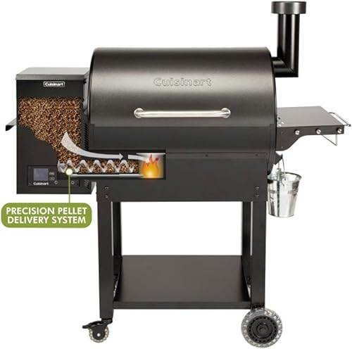 Miniatura 6 de Cuisinart CPG-700 Parrilla y ahumador, 52 x 24.5 x 49.3 pulgadas, parrilla y ahumador de pellets de madera de lujo