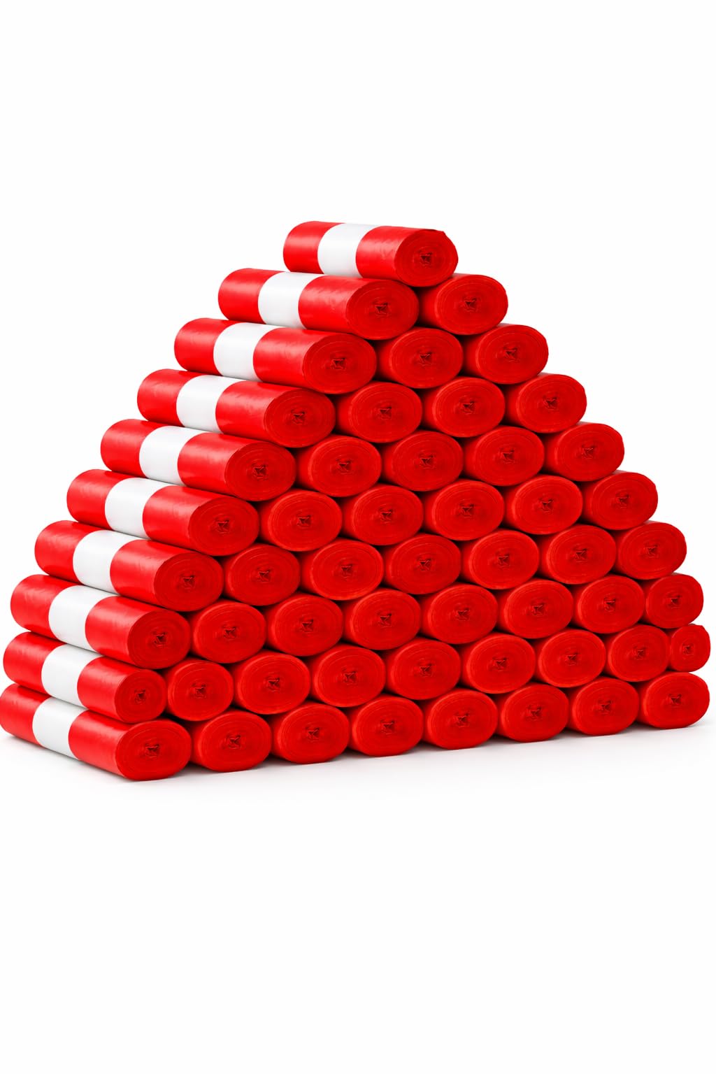Bolsas de Basura Extra Resistentes Galga 120 – 85 x 105 cm – Color Rojo – Alta Capacidad y Antidesgarro – 50 Rollos de 10 Bolsas – Uso Profesional y Doméstico