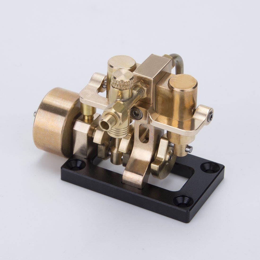 NULA 2 Zylinder Dampfmaschine Motor Modellbausatz, Mini Inline Swing Dampfmaschine Engine Modell für Innerhalb 40cm Retro Boot Modelle Spielzeug für Kinder Erwachsene - ohne Kessel