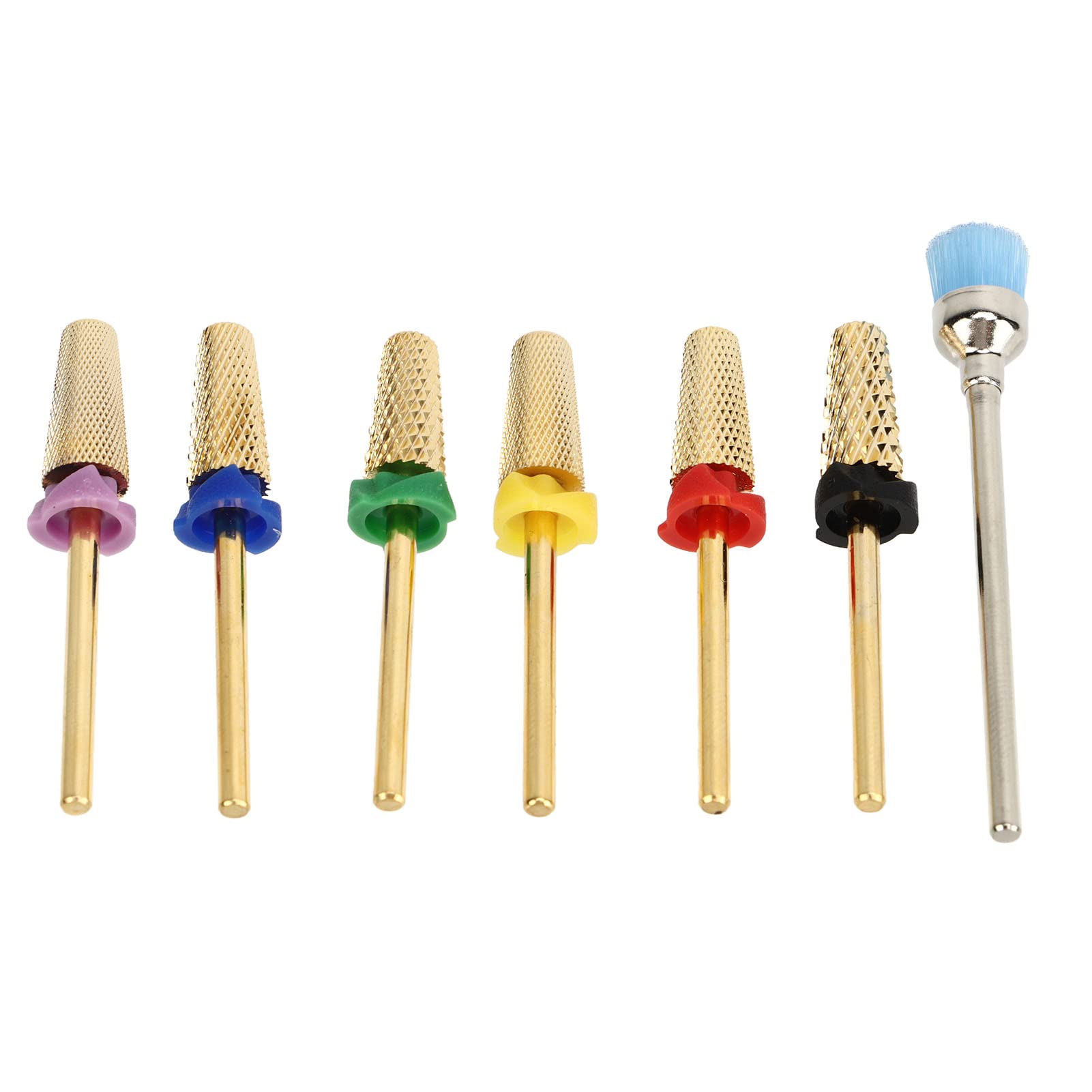7 punte per fresa per unghie in acciaio inossidabile, testine di ricambio per fresa per unghie per manicure