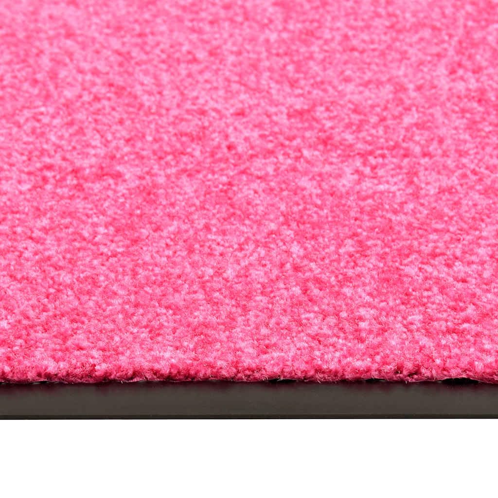 Paillasson lavable - Rose - 60 x 180 cm - Antidérapant - Pour