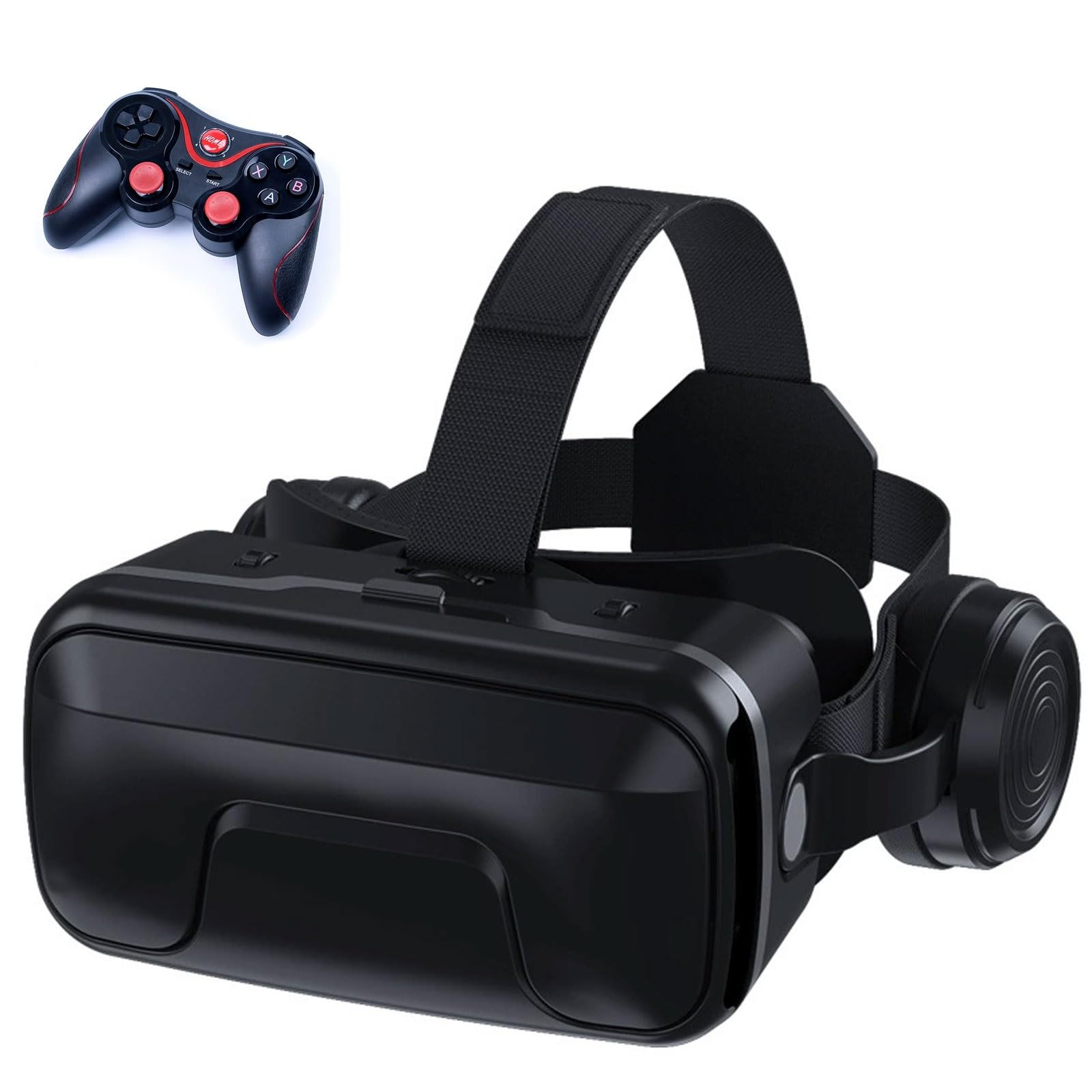 Gafas 3D de Realidad Virtual, Gafas VR, 3D VR Gafas de Realidad Virtual, Gafas 3D VR para Smartphone, Compatible 4.7-7.2 Inch' Smartphone Amplia compatibilidad por Android/iOS(E)