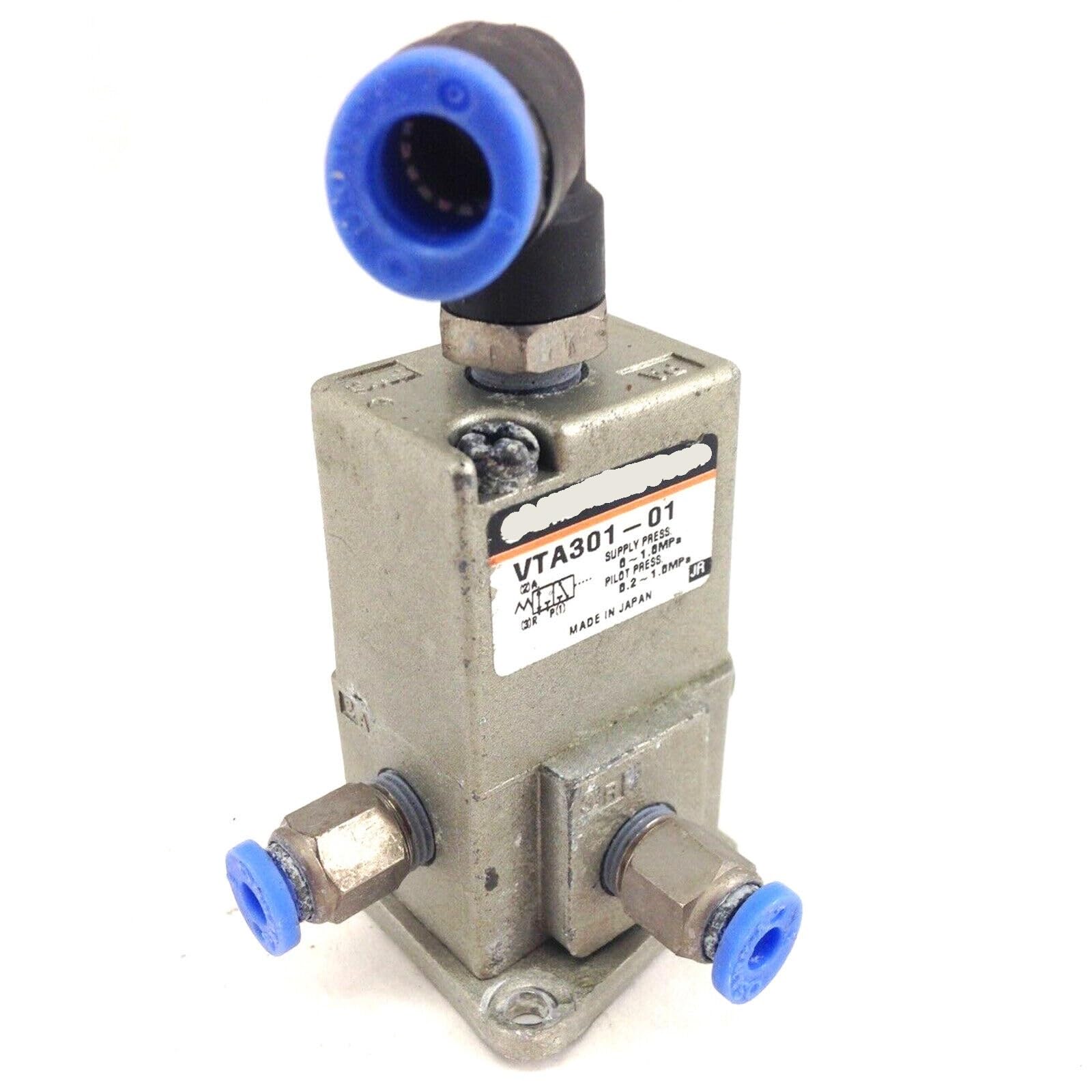 Válvula neumática VTA301-01 para control de presión eficiente hasta 1,0 Mpa