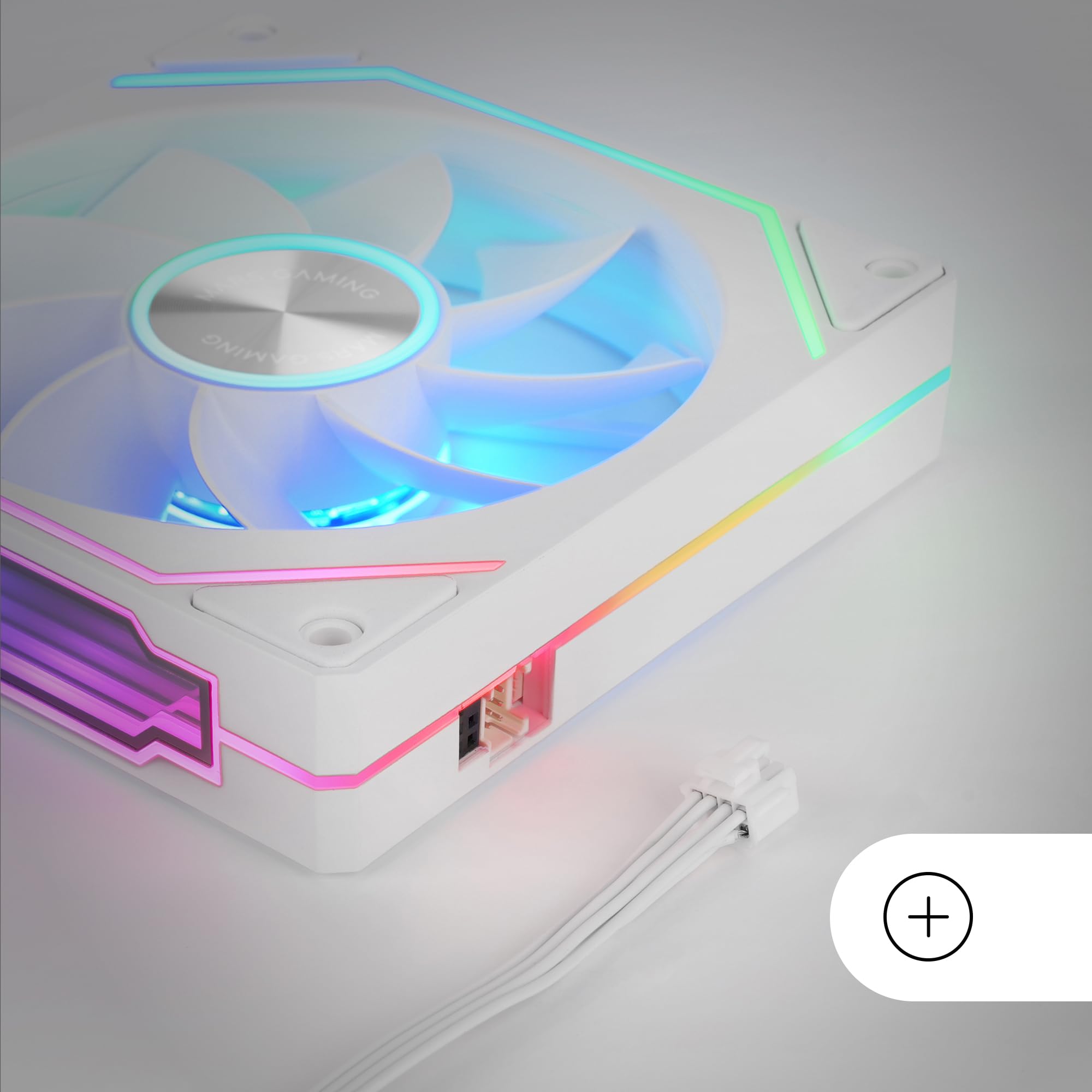 Mars Gaming MFD, Ventilador 120mm CHROMA RGB Dual Automático, Ultra Silencioso 14dB, Conexión Molex 4PIN, Sistema Antivibraciones, Transparente — view 125
