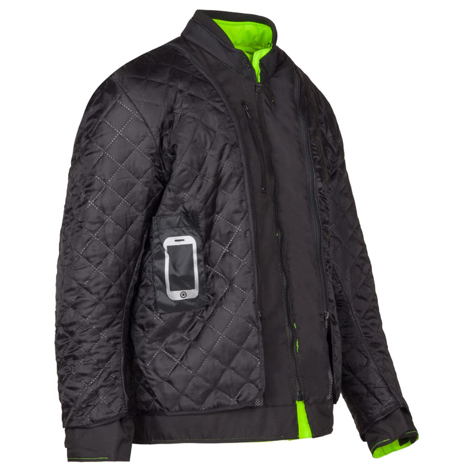 URBAN 5884 Neo Long Giacca da Moto Uomo Con Protezioni CE Removibili in Cordura | Fodera Termica Trapuntata Removibile | Antivento, Antipioggia e Traspirante | Uomo