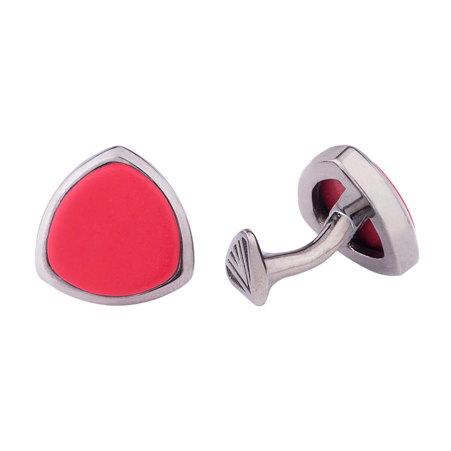 Dare Rhodium Polished Cufflinks