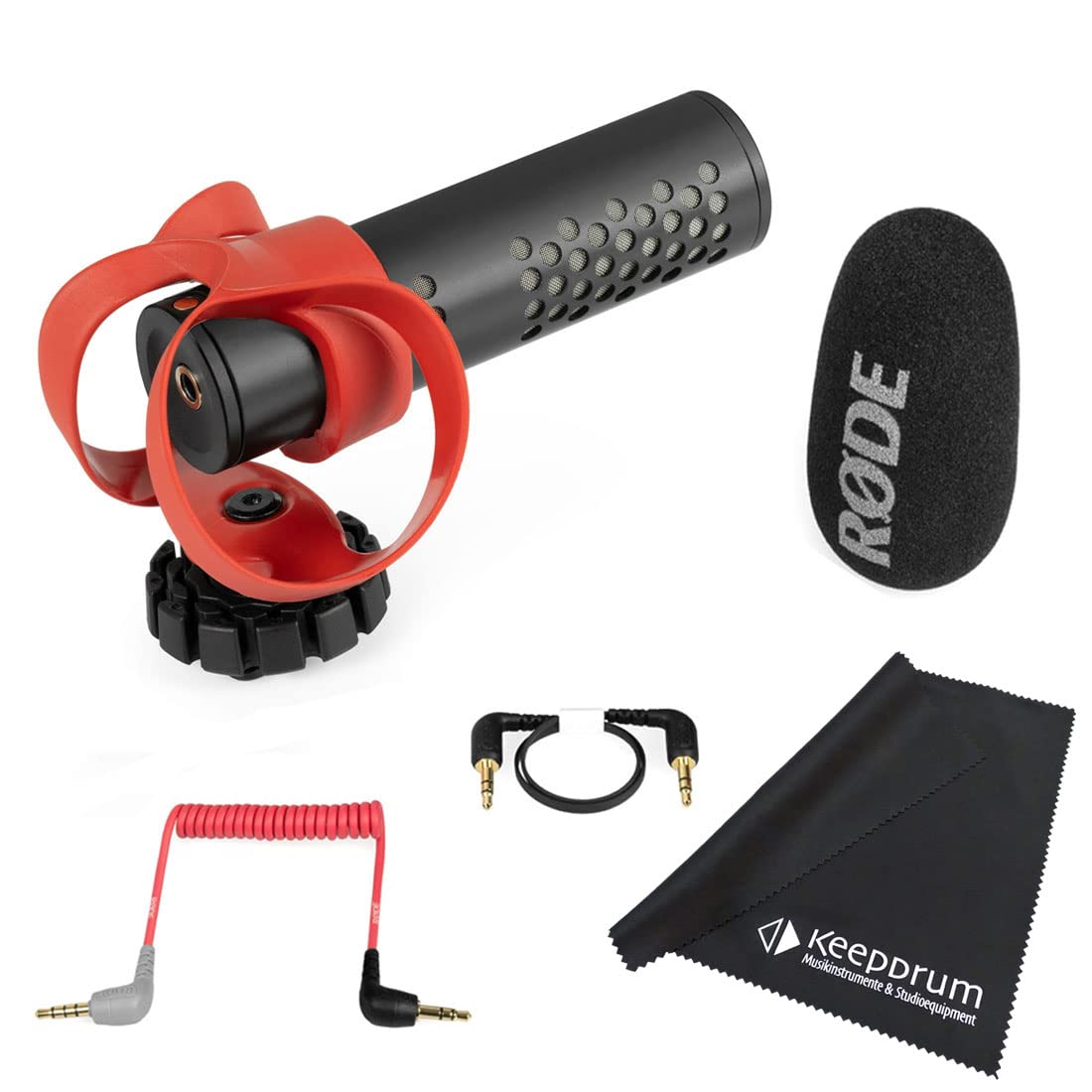 Rode Videomicro II Micrófono de vídeo + paño de microfibra Keepdrum