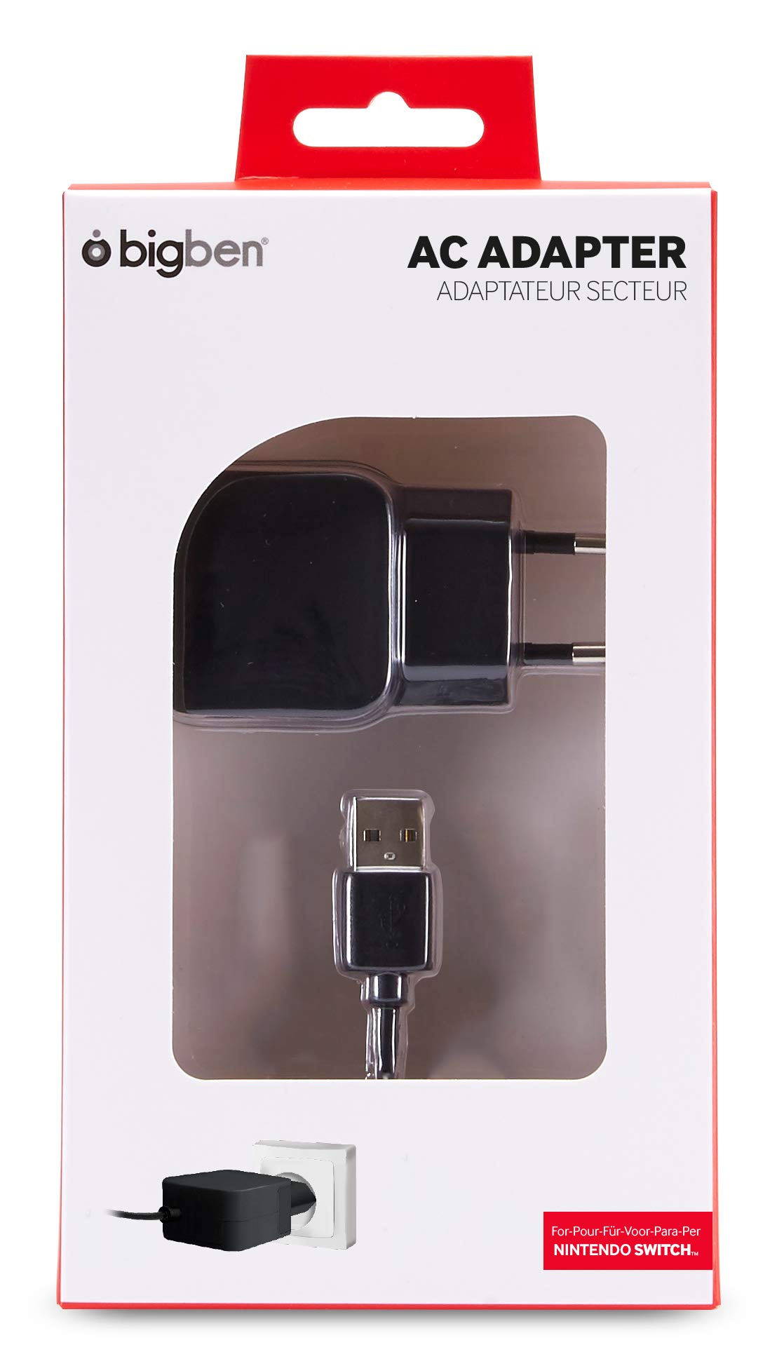 BigbenInteractive SWITCHADAPTV2 Power Adapter for Nintendo Switch Charging