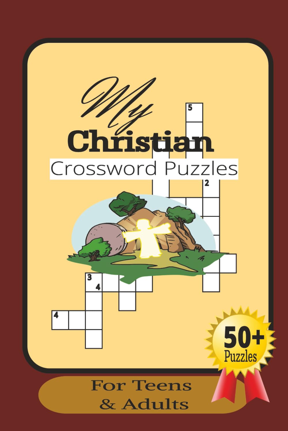 My Christian Crossword Puzzles: Crossword Puzzles with Easy to Read Print about Christianity, The Bible, Jesus and More | 6x9 In 120 Pages | 50+ Puzzles