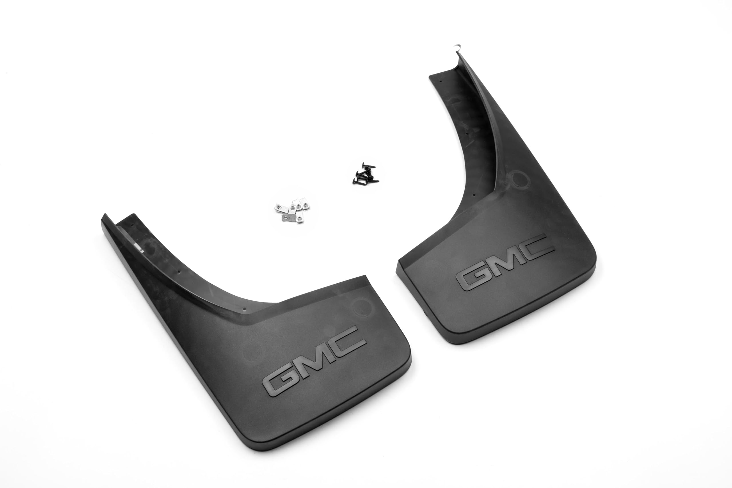 GM Accessories 22894866 Rear Molded Splash Guards in Black with GMC Logo
