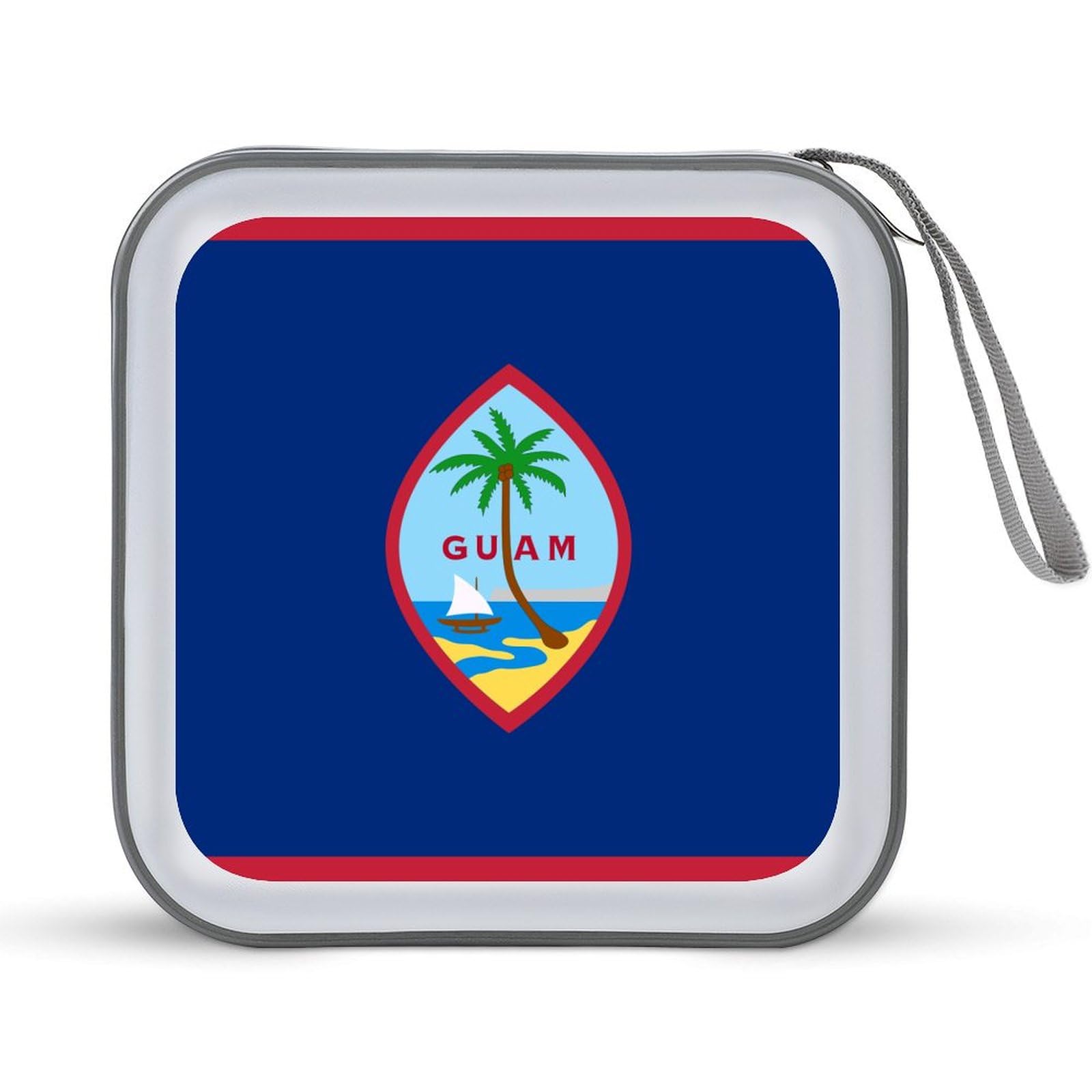 Guam Flag CD Case DVD Storage Case Portable