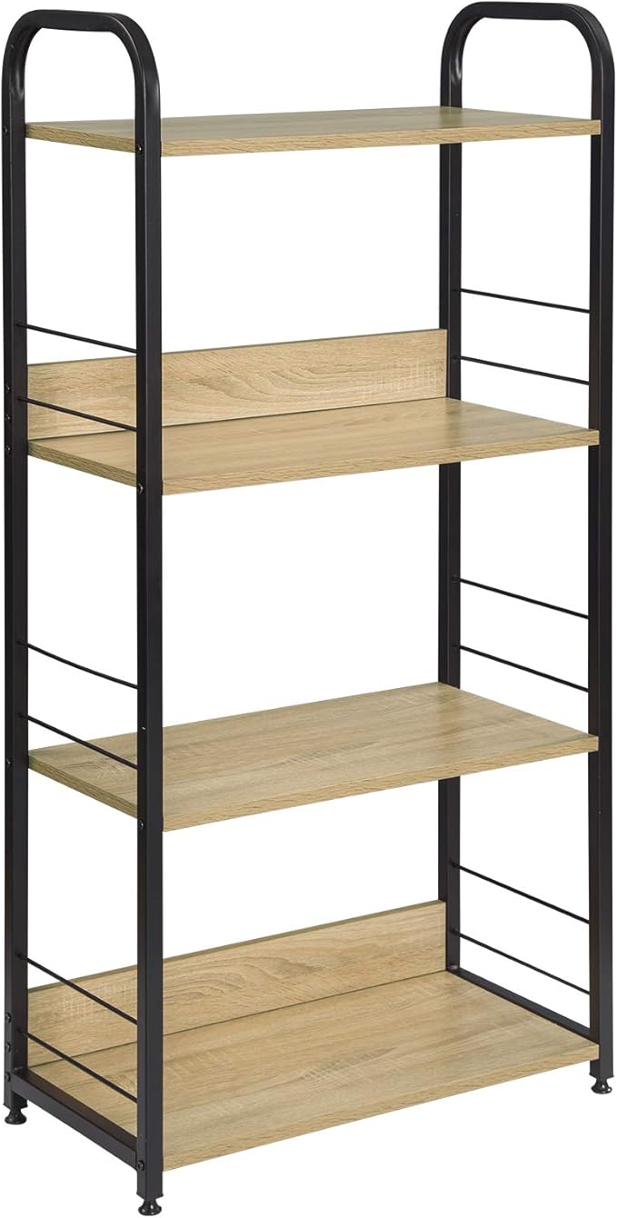 EUGAD Standing Shelf Unit Bookcase Living Room Storage Rack Utility