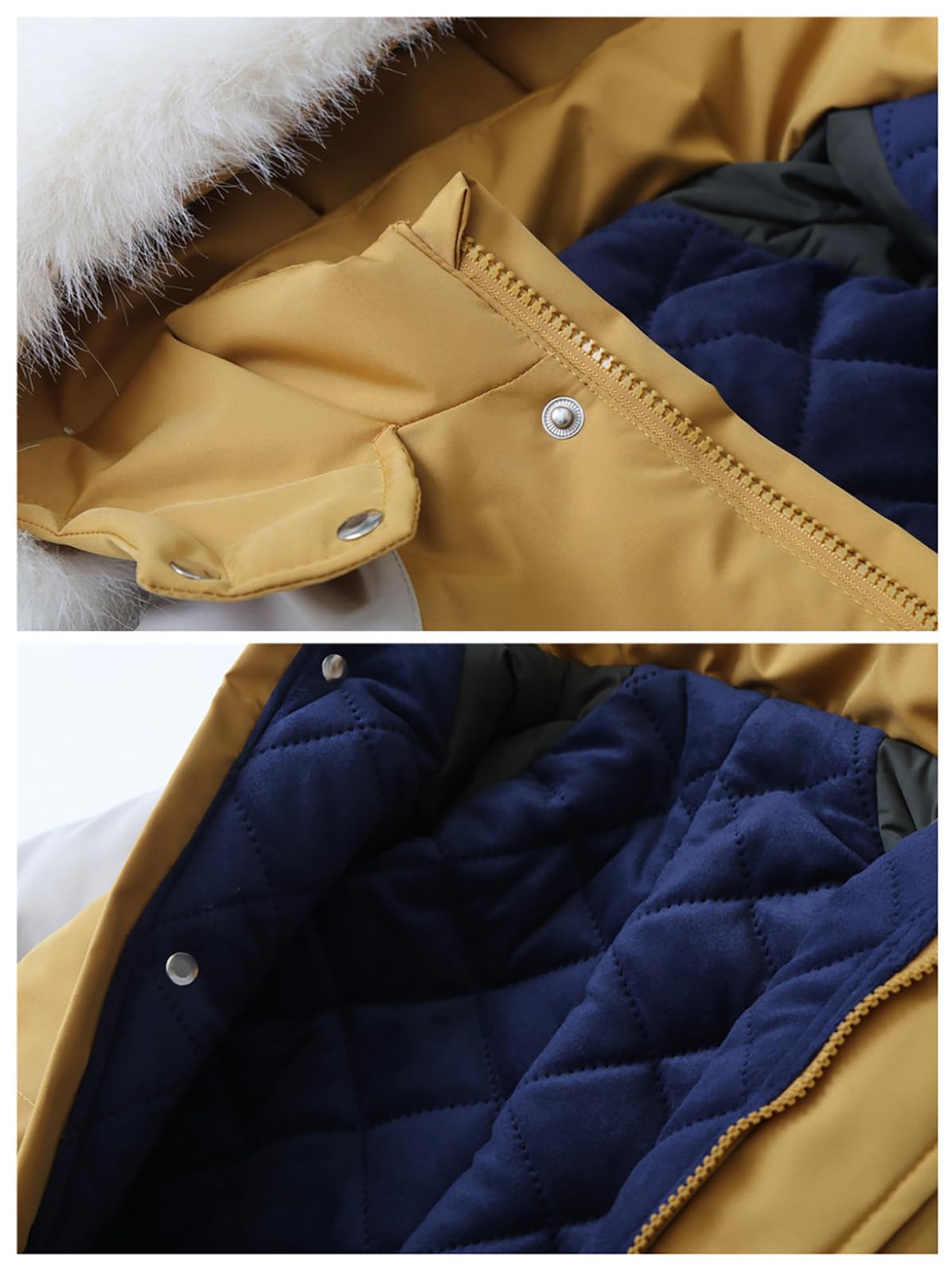 Traje de nieve para niños, invierno, bebé, niña, niño, 12 meses-4 años, acolchado con capucha, abrigo de piel, color sólido con cinturón, traje de esquí, chaqueta cálida