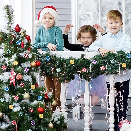 120 Pcs Christmas Fake Candy Cane Peppermint Decor - image 4