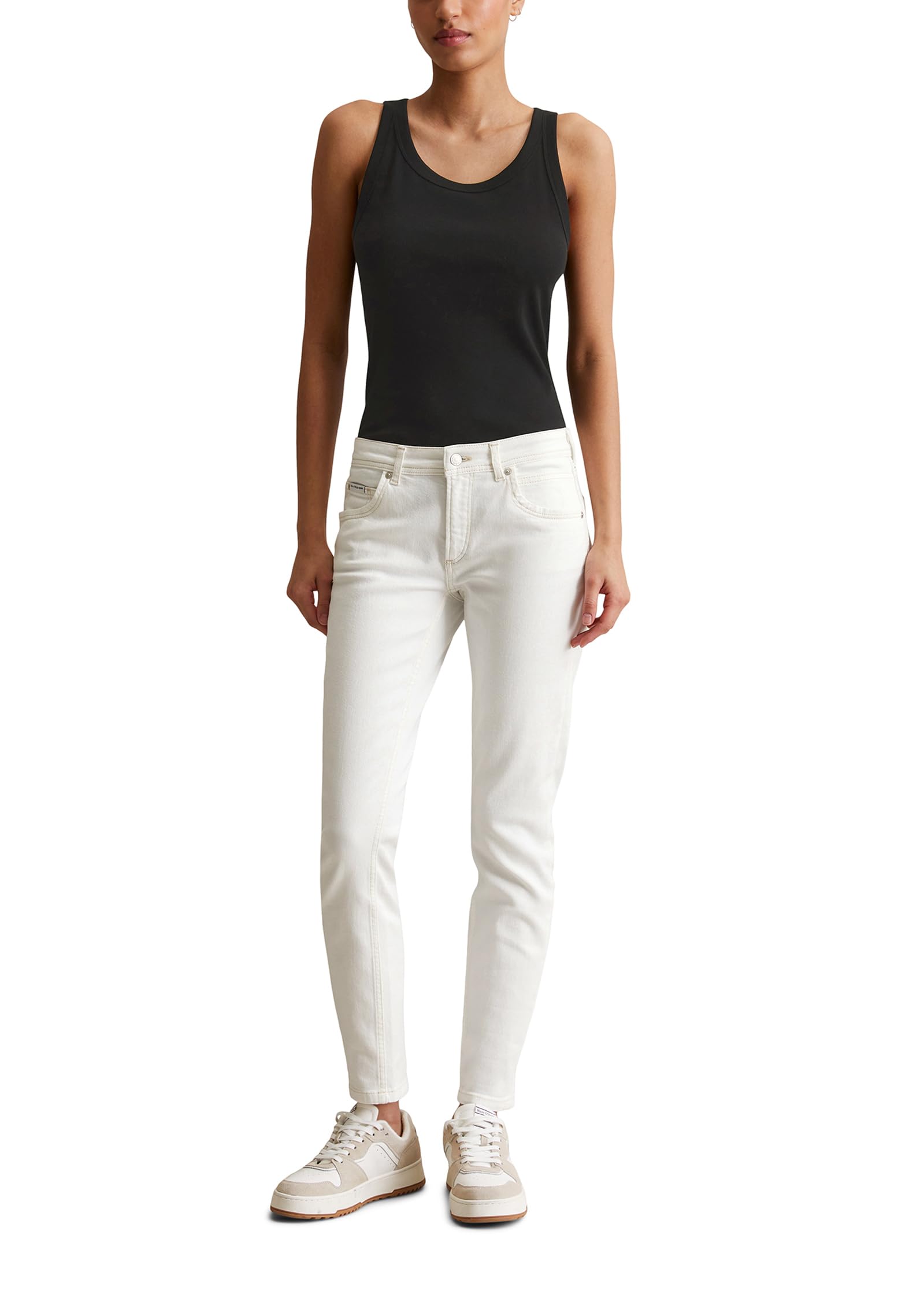 Marc O'Polo Denim Damen Jeanshose mit Stretch-Anteil Slim Fit