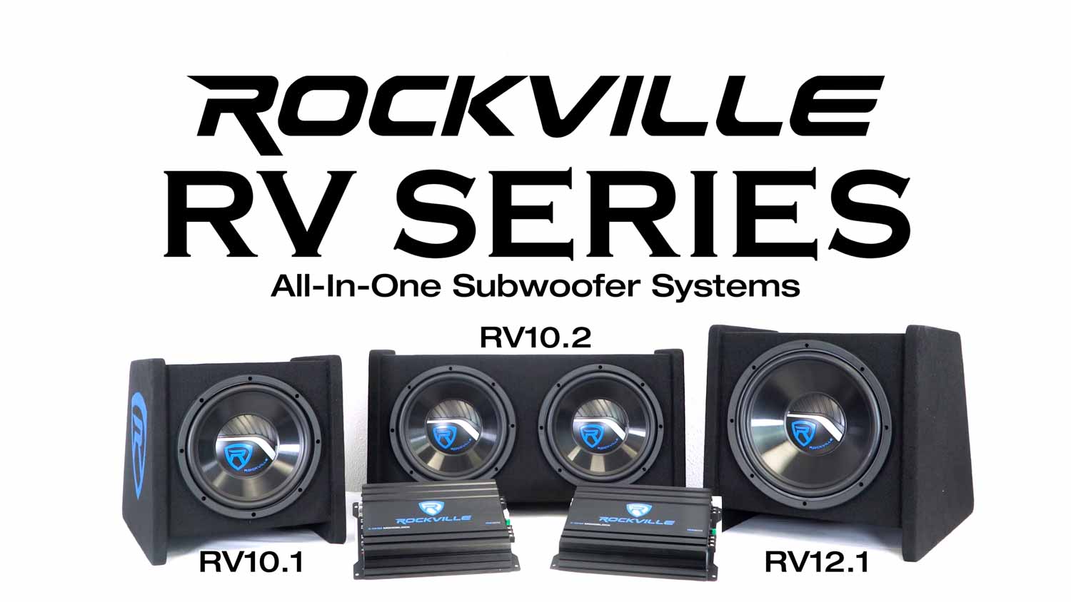6 Rockville+RV8+2A+Subwoofer+Enclosure+Amplifier