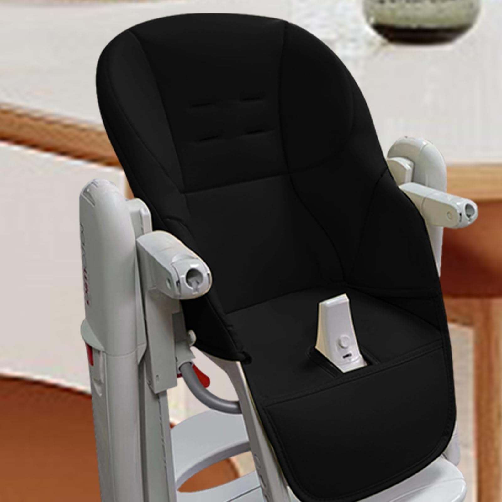 Baby Hochstuhl Kissenbezug, Universeller Baby-Esszimmerstuhlbezug, PU-Leder Hochstuhl Sitzauflage Universeller Ersatzbezug Für Für Peg Perego, Kosmic Jané, Baoneo, Siesta Zero3 80X40cm