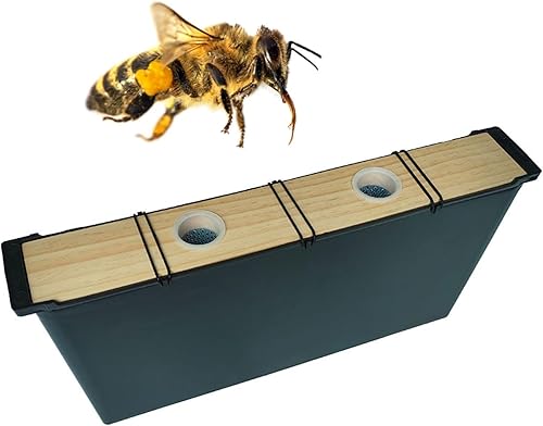 Sefimir Alimentador de abejas con marco de abejas para colmena de abejas, alimentador de alimentos de agua, herramientas de alimentación de abejas,