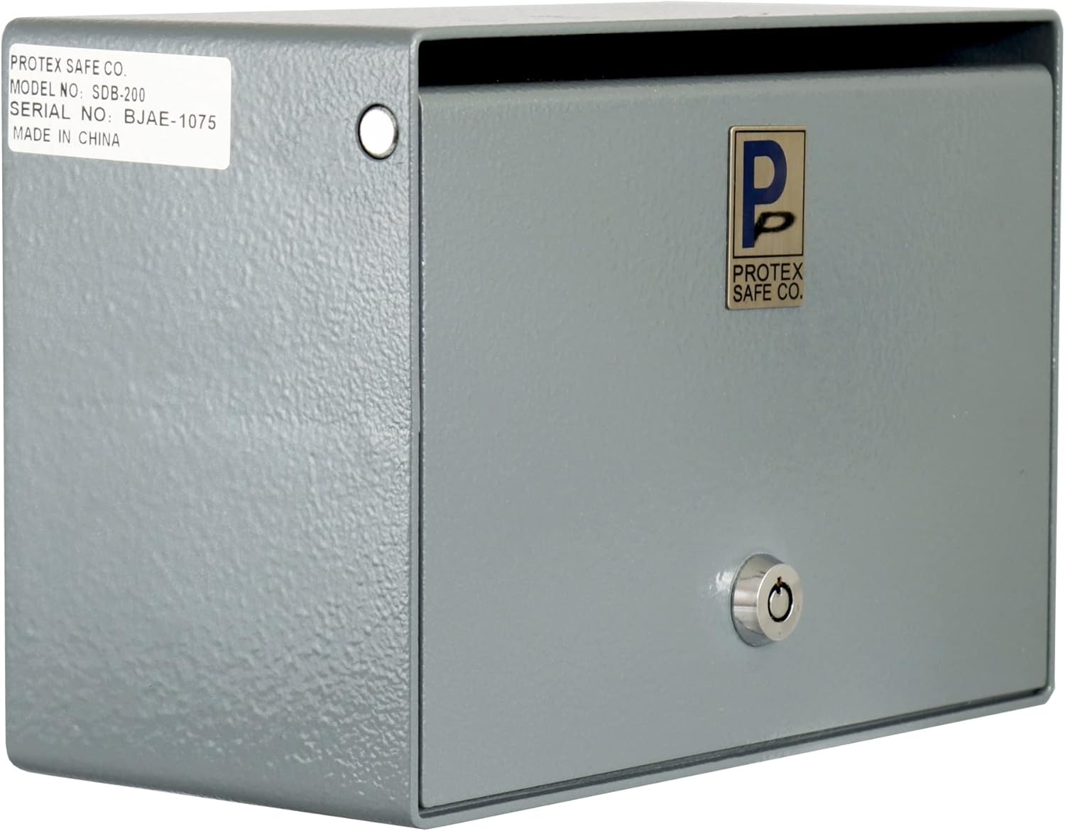 Protex Drop Box Safe - Cash Deposit Box With Saw-Toothed Baffle For Security