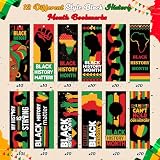 Haooryx Black History Month Bookmarks -120 Pcs Black History Matter Bookmark for Celebrate African American BHM Festival Decoration School Inspirational Event Classroom Stationery Handout Supplies