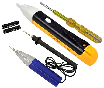 Inditrust 1pc Touchless Voltage tester 1pc Electric Tester & 1pc Continuity tester set (Pack of 3)