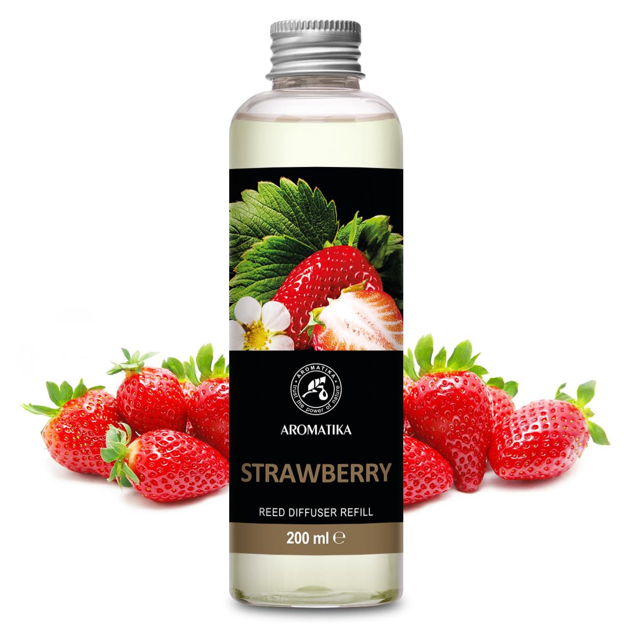 Strawberry Refill Reed Diffuser 6.8 Fl Oz - Room Diffuser Refill - Home Fragrance - Room Freshener - Fresh and Long Lasting Fragrance