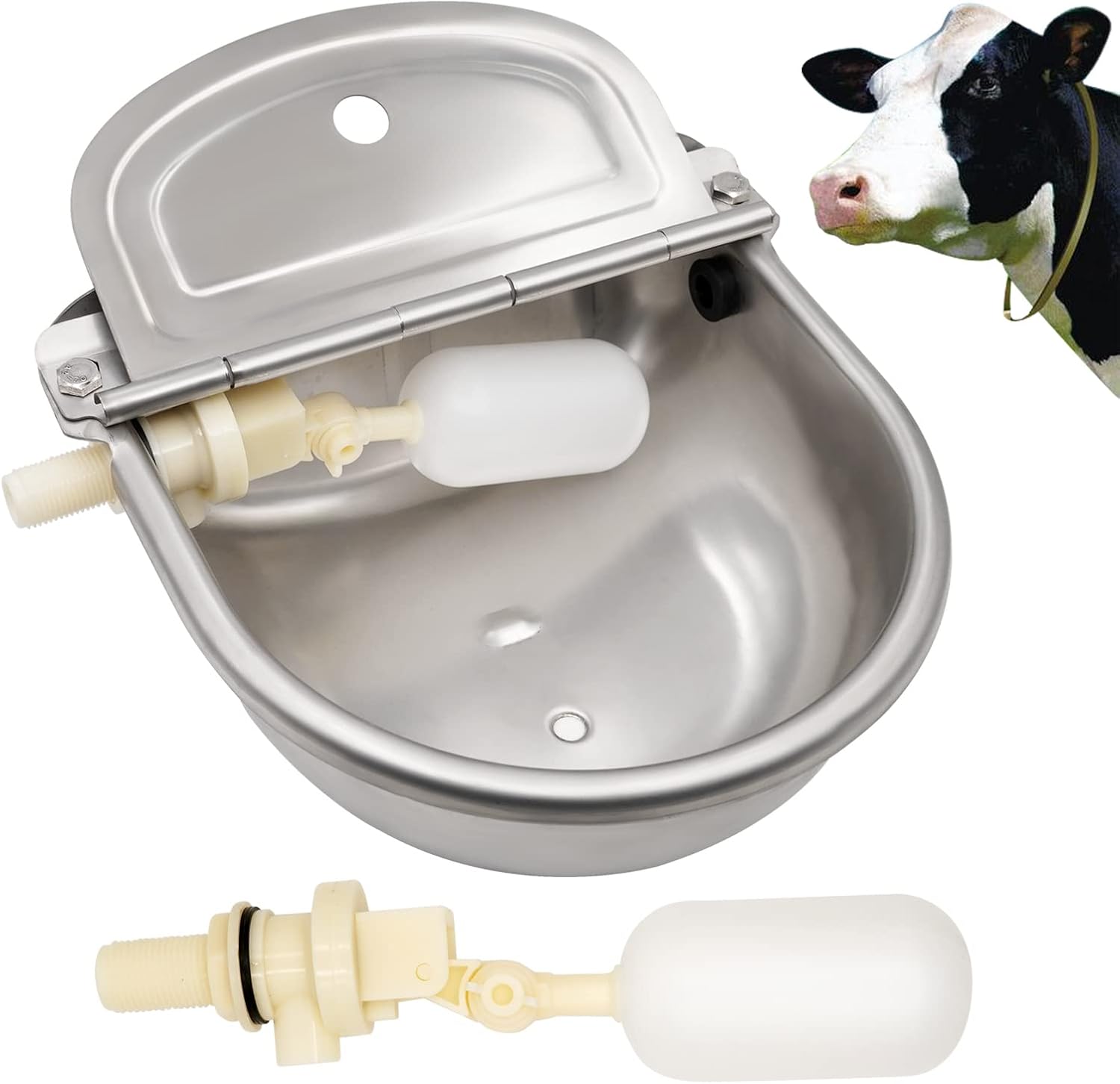 MUYIRTED Automatic Tränkebecken Mit 2 Stück Schwimmerventil Aus