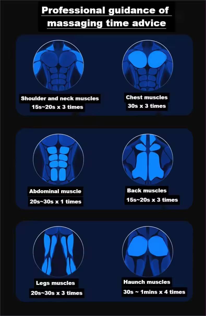 Pistola de masaje profesional de 9 cabezales, 9 engranajes, profesional, para gimnasio, oficina, hogar, pistola de masaje triangular, larga