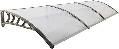 Toldo para ventana, cubierta de policarbonato para exteriores, para puerta delantera al aire libre, patio, protección contra rayos UV, lluvia,
