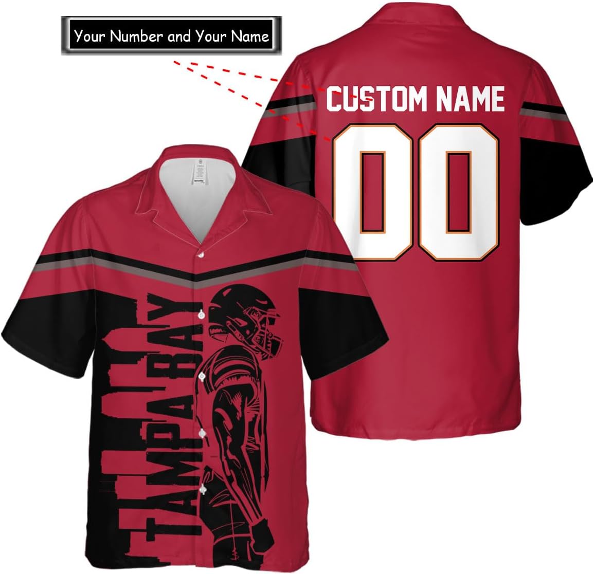 Personalized Tampa Bay Football Team Buccaneers Hawaiian Shirts for Men, Gift for Fan