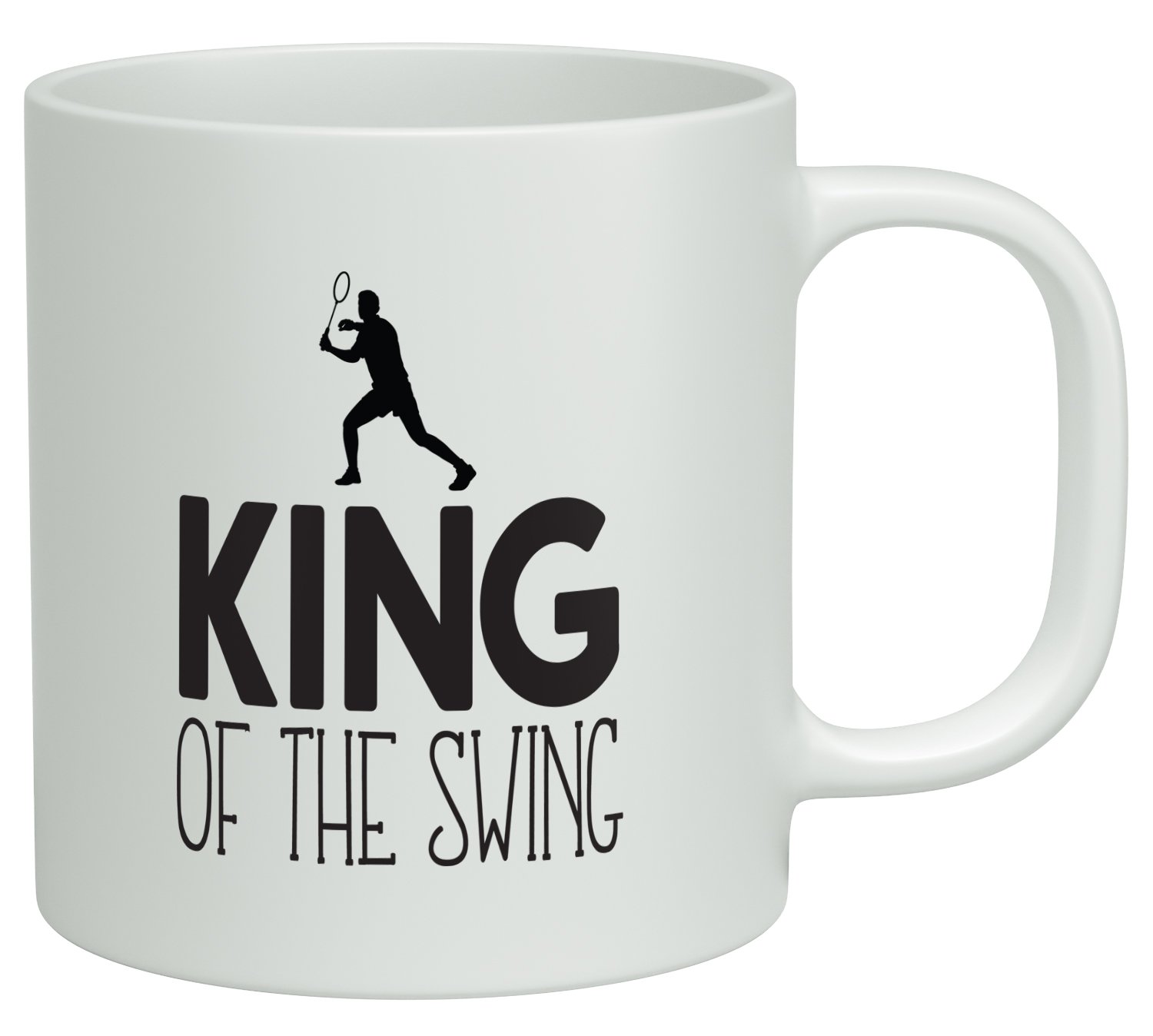 Shopagift King of the Swing Badminton White 10oz Novelty Gift Mug Cup