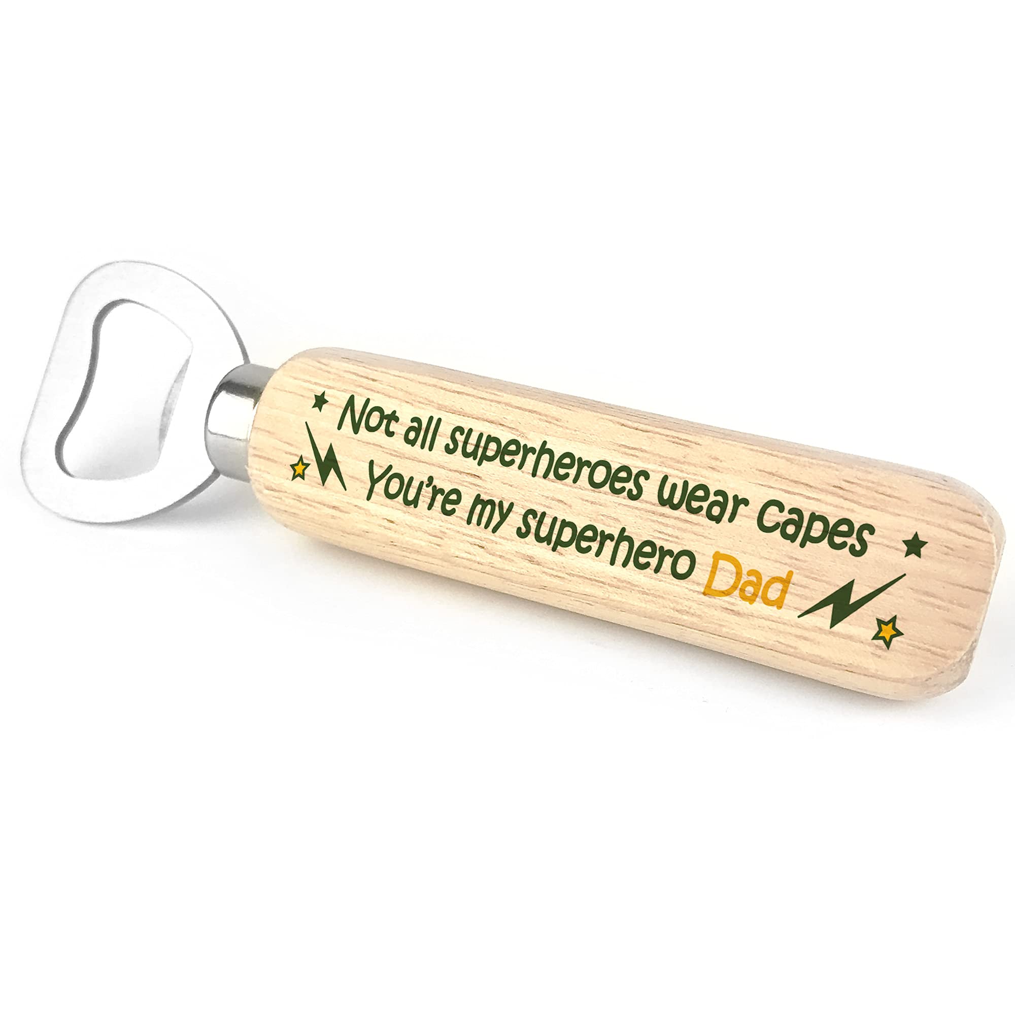 Special for Dad from Daughter Son Wooden Bottle Opener Novelty Gift for Him