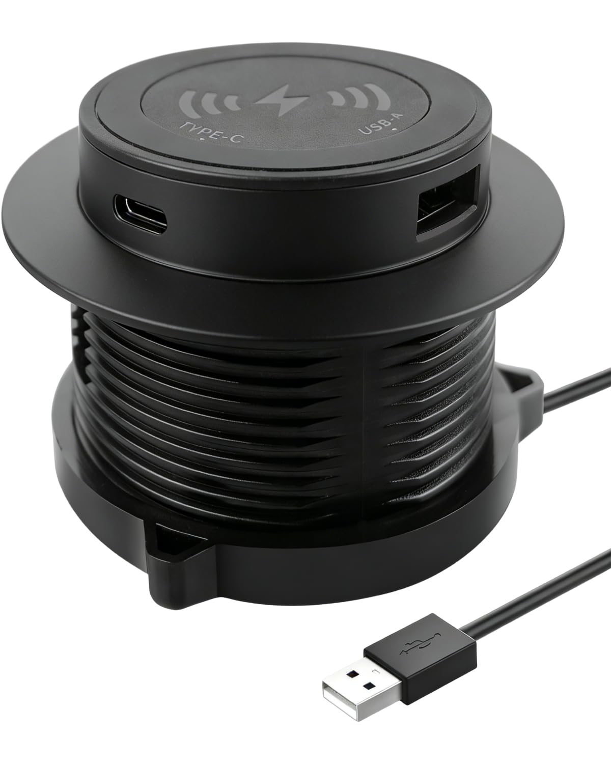 Chargeur de bureau rétractable pour éliminer les câbles emmêlés