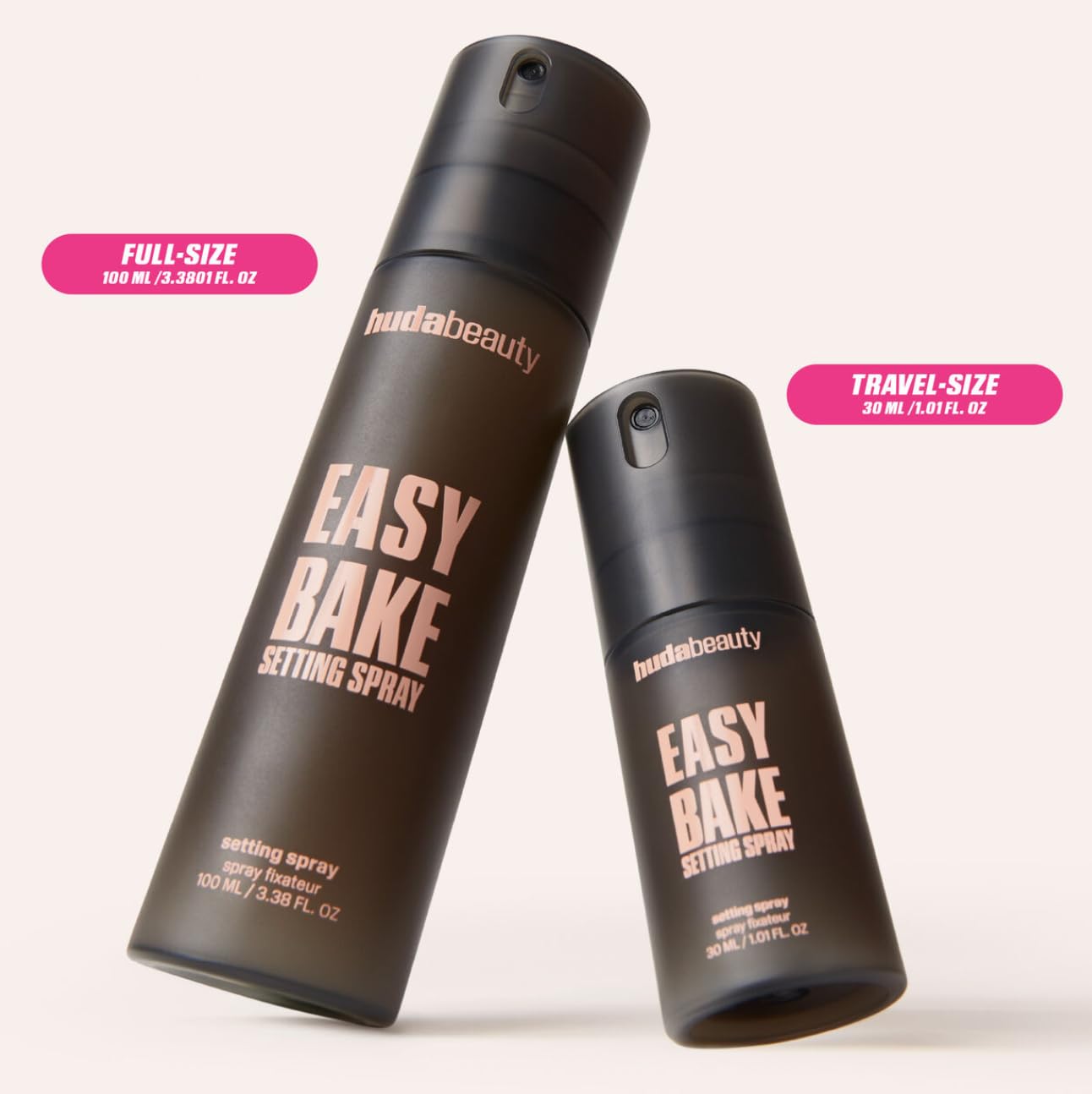 Huda Beauty Easy Bake Setting Spray, halbmattes Finish, bis zu 16 Stunden Halt, 30 ml