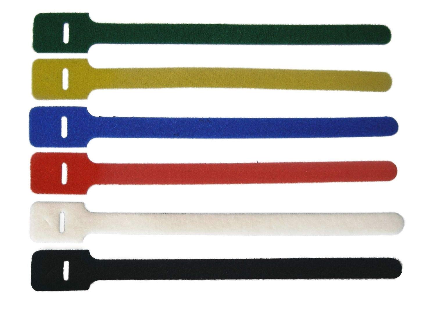 netproshop Klettbinder Kabelbinder extrem langlebig und UV beständig, Farbe/Größe-Menge bitte wählen, Farbe:Gelb, Größe1:13 x 325 mm - 100 Stueck