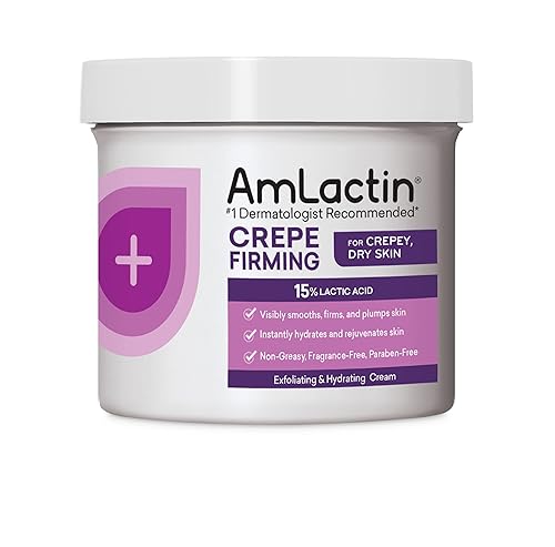 Miniatura 2 de AmLactin Crema reafirmante de crepé, crema corporal de 12 onzas con 15% de ácido láctico, exfoliante e hidratante para crepey, piel seca y ultra
