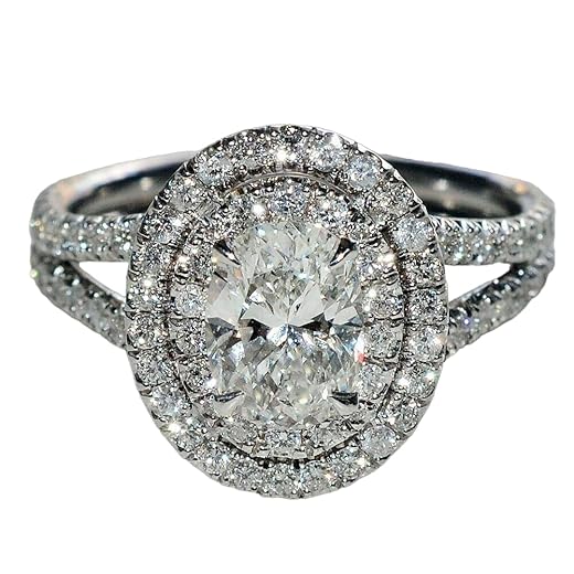 Phoenixjewel Double Halo Engagement Ring