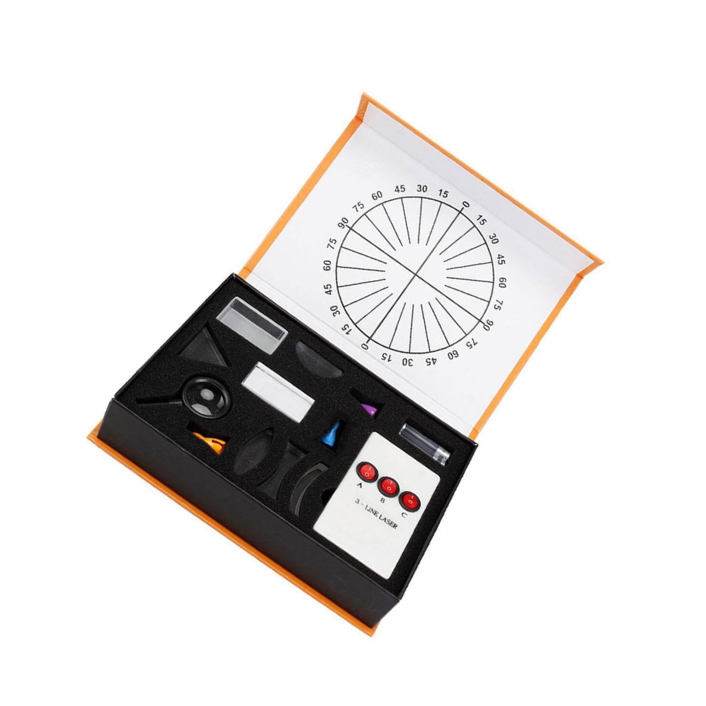 Il set di esperimenti sulla rifrazione e la riflessione della luce supporta la crescita educativa rispondendo alle menti curiose dei bambini. Kit di