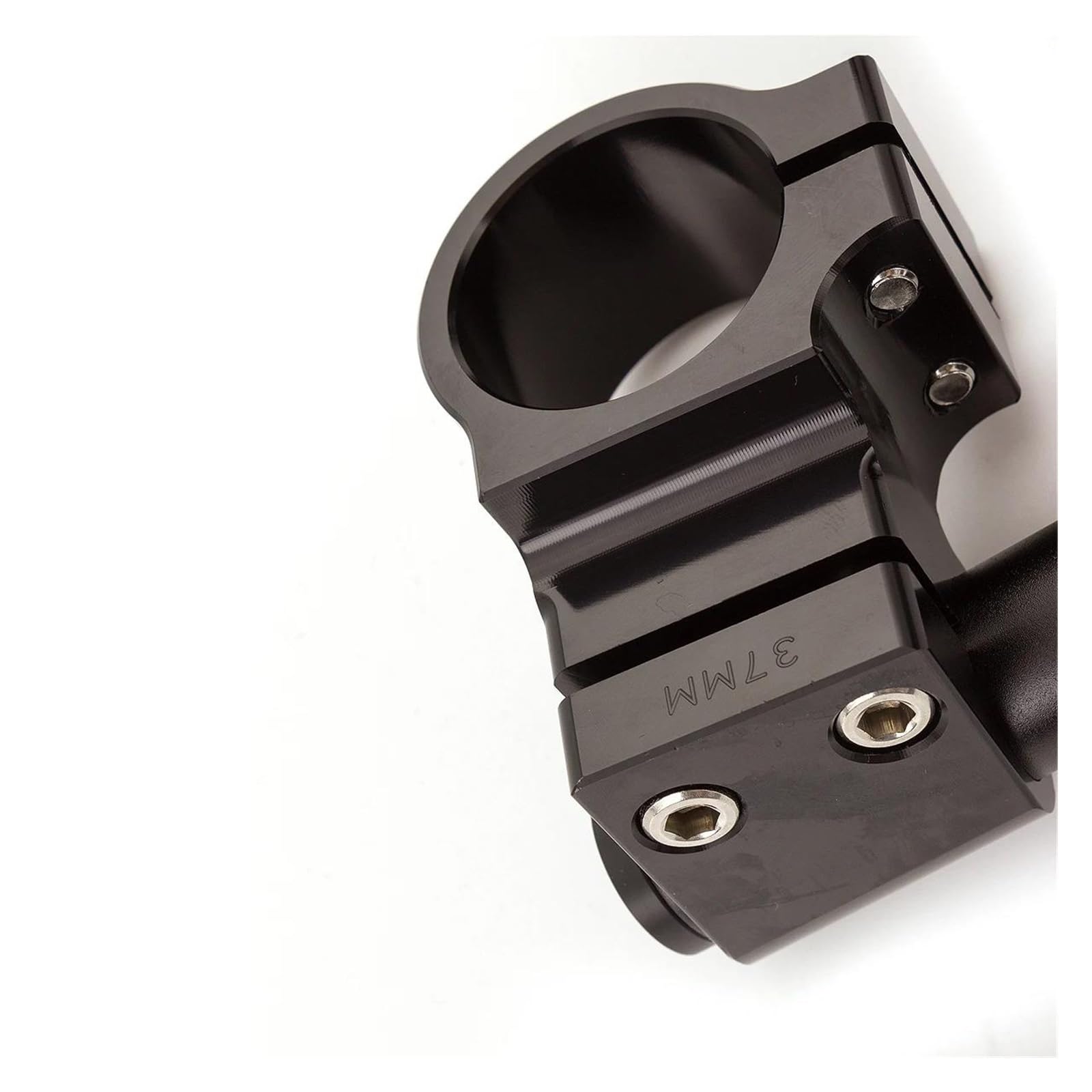 Abrazadera Manillar Elevador Horquilla Universal Para Motocicleta Con Clip 7/8" Y 22 Mm Para Manillar CNC 31 Mm 33 Mm 35 Mm 36 Mm 37 Mm 41 Mm 43 Mm 45 Mm 47 Mm 50 Mm 51 Mm Elevador(Riser Black 37mm)