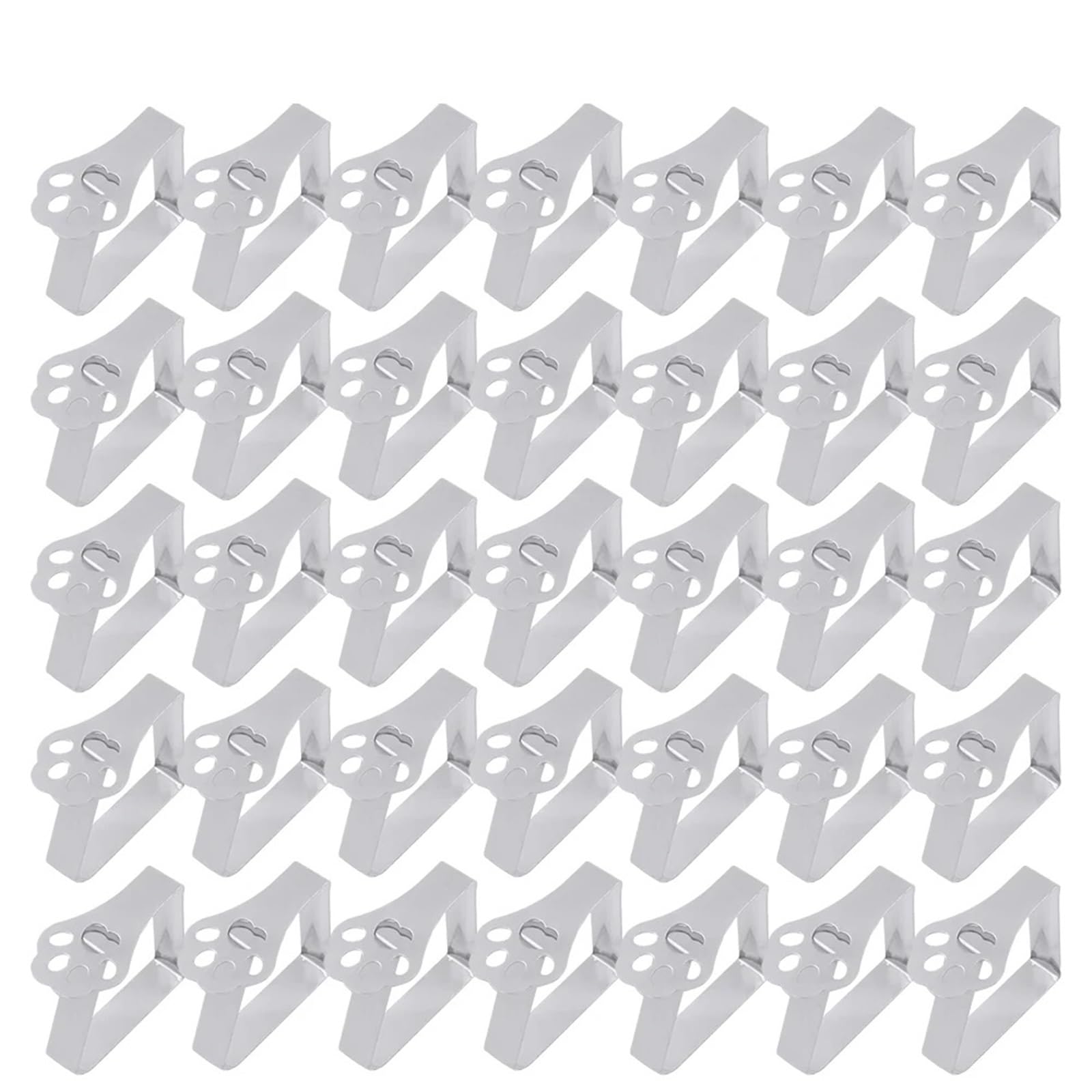 Pince Nappe Table Pince à Nappe en Acier Inoxydable, Support de Table for fête, Mariage, Promenade, Couverture Pique-Nique, décor(C-40PCS)